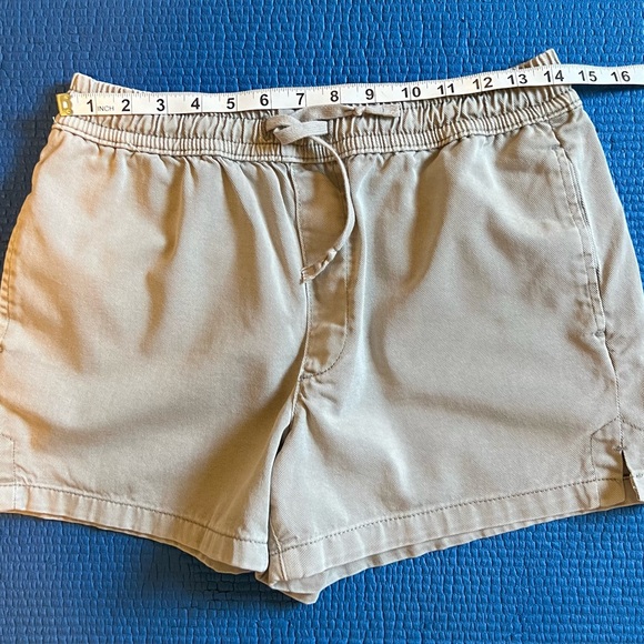 GAP Denim Stone Khaki Pull-On Elastic Waist  Shorts Cotton/Tencel Blend Size S - Picture 5 of 9